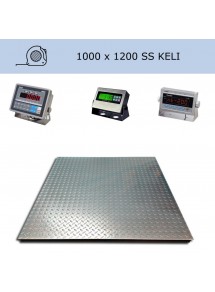 Platform scales 1000x1200mm, Stainless Steel, KELI